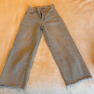 Madewell / Vintage Wide Leg Crop Jean/ High Waist / Size 24 / Worn Once